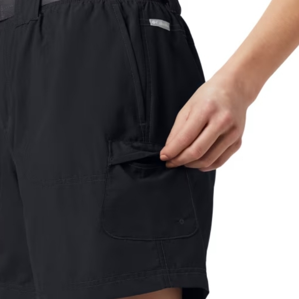New Columbia Sandy River Cargo Shorts Womens XS Black Adjustable Waist Active - Picture 3 of 8